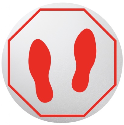StandSafe Personal Spacing Disks - Footprints