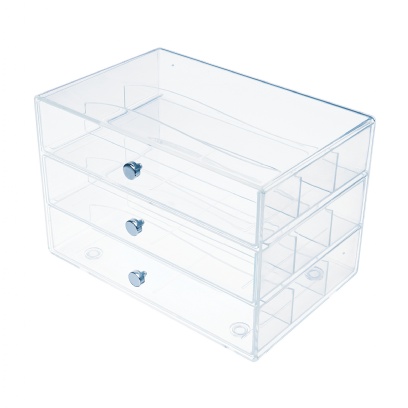 Large 3-drawer storage box