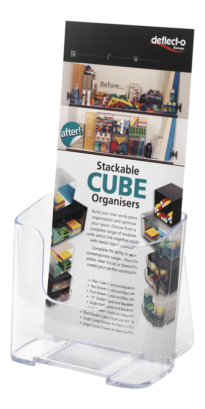High Back Single Compartment Literature Holder