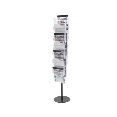 A4 Portrait 7 Pocket Literature Floor Stand