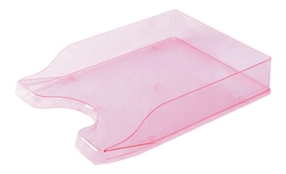Continental Letter Tray - Ice Pink