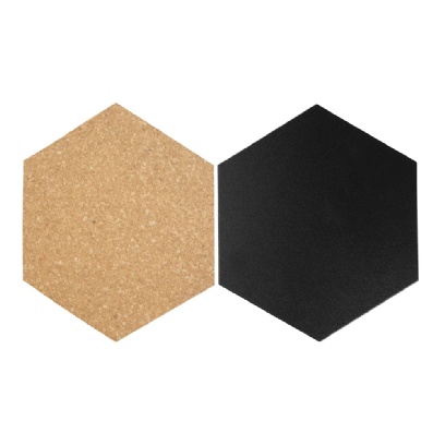 WALL BOARD -HEXAGON CORK & CHALKBOARDS 