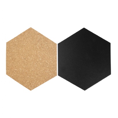 WALL BOARD -HEXAGON CORK & CHALKBOARDS 