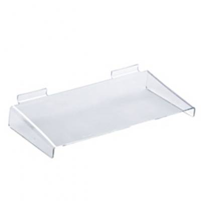 Acrylic Slatwall Shelve with support - 250x100mm 