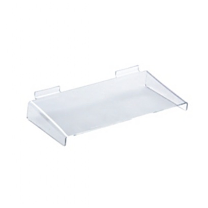Acrylic Slatwall Shelve with support – 300X150mm