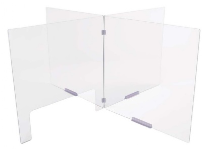 Pass-Through Modular Tabletop Barrier, 2-Panels